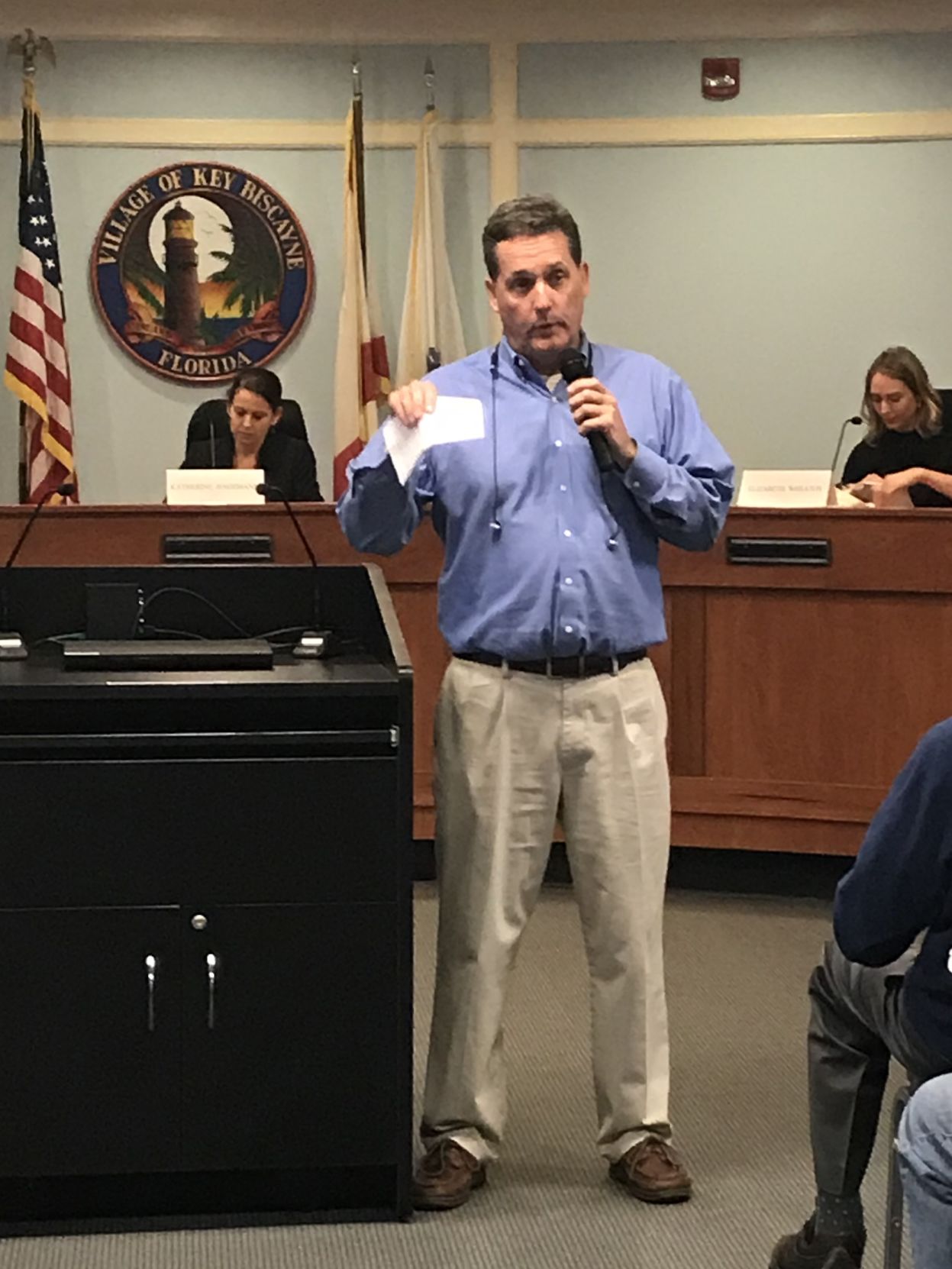 Village Mayor Michael Davey kicks-off the Twon Hall